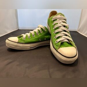 Green All Stars Converse - Men's 5 / Women's 7
